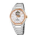 Festina swiss made rivé silver watch