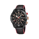 Festina Men'S Blue Chrono Sport Leather Watch Bracelet