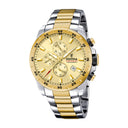 Festina Men'S Golden Stainless Steel Watch Bracelet
