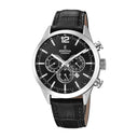 Festina Men'S Timeless Chronograph Leather Watch Bracelet