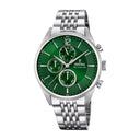 Festina men's green stainless steel watch bracelet