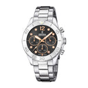 Festina women's pink boyfriend collection stainless steel watch bracelet