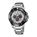 Festina chrono bike men's gray 316l stainless steel watch bracelet