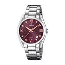 Festina women's bordeaux boyfriend collection stainless steel watch bracelet