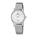 Festina swiss made watch white steel strap, women's
