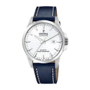 Festina watch blue leather men