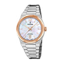 Festina women's watch swiss made rivé silver