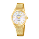 Festina swiss made women's beige grace stainless steel watch bracelet