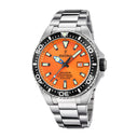 Festina men's orange stainless steel watch bracelet