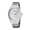 Lotus men's white minimalist stainless steel watch bracelet