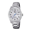 Lotus men's white classic steel stainless steel watch bracelet