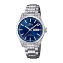 Lotus men's white classic steel stainless steel watch bracelet