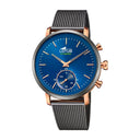 Lotus men's blue connected stainless steel