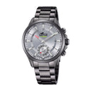 Lotus men's grey connected stainless steel