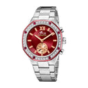 Women's lotus connected watch with beige dial