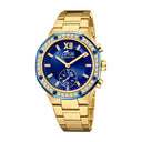 Women's lotus connected watch with blue dial