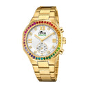 Women's lotus connected watch with blue dial