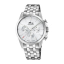 Lotus men's white chrono stainless steel watch bracelet