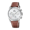 Lotus men's white chrono watch