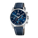 Lotus men's white chrono watch