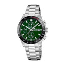 Lotus men's white chrono stainless steel watch bracelet