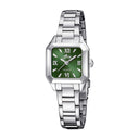 Lotus old money women's watch with white dial and steel bracelet