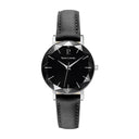 MULTIPLES Ladies Watch White Dial White Leather Strap