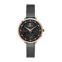 EOLIA Women's Watch Grey Dial Milanese Steel Bracelet Pink Gold