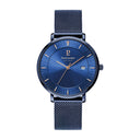 INTI Men's Watch Blue Dial Brown Leather Strap