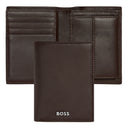 Card holder with flap and money pocket Classic Smooth