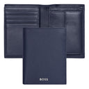 Card holder with flap and money pocket Classic Smooth
