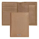 Card holder with flap and money pocket Classic Smooth