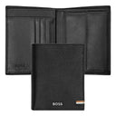 Card holder with flap and money pocket Classic Smooth