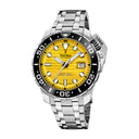 Festina Swiss men's yellow automatic watch