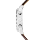 Festina Men'S Silver Timeless Chronograph Leather Watch Bracelet