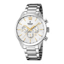 Festina Men'S Timeless Chronograph Stainless Steel Watch Bracelet