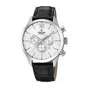 Festina Men'S Timeless Chronograph Leather Watch Bracelet