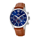 Festina Men'S Timeless Chronograph Leather Watch Bracelet