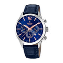 Festina Men'S Timeless Chronograph Leather Watch Bracelet