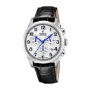 Festina swiss made men's white leather watch bracelet