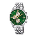 Festina men's green stainless steel watch bracelet