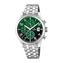 Festina men's green stainless steel watch bracelet