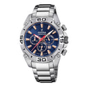 Festina Men'S Blue Chrono Bike 2021 Stainless Steel Watch Bracelet