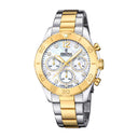 Festina woman's nacre steel watch bracelete