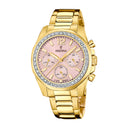 Festina women's rainbow pink steel watch