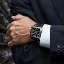 Festina men's grey silver leather watch bracelet