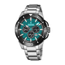 Festina chrono bike men's gray 316l stainless steel watch bracelet