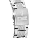 Festina men's white timeless chronograph stainless steel watch bracelet
