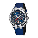 Men's festina chrono bike blue watch with rubber strap