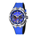 Men's festina chrono bike blue watch with rubber strap